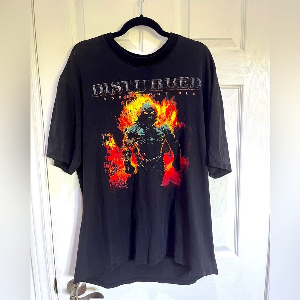 Vintage Y2K Disturbed Indestructible 2009 Tour T-Shirt Size Large